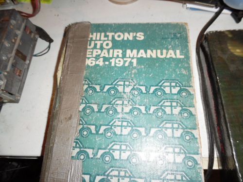 Chilton&#039;s auto repair manuel 1964 1971 65 66 67 68 69 70 mustang camaro others