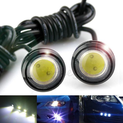 2x dc12v car white led eagle eye light fog drl for motorcycle car tail backup