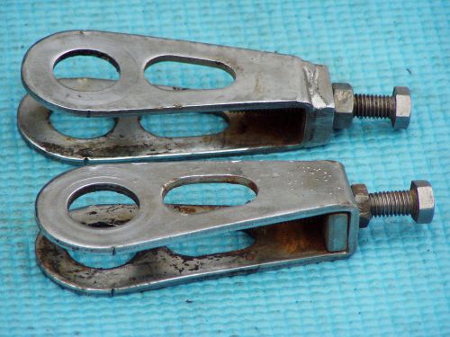 69-84 cb750 honda cb550 cb500 vf750 vf700  rear wheel adjusters  chain adjuters