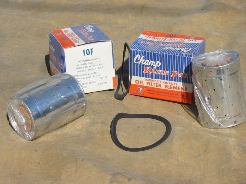 Nos champ 10f engine fuel oil filter cartridge international harvester ih diesel