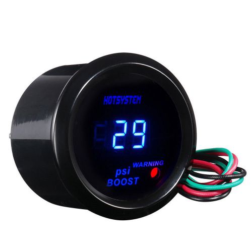Hotsystem 2&#034; 52mm blue digital led electronic psi boost gauge for car motor sale