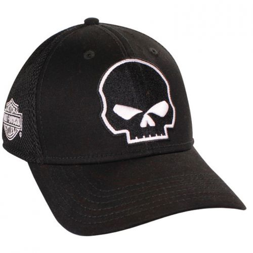 Harley davidson willie g black cotton blend baseball cap hat