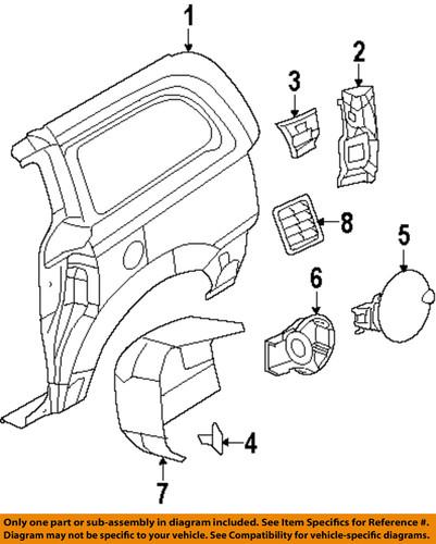 Mopar oem 5109568ad side panel-lower panel