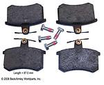 Beck/arnley 089-1189 rear original equipment brake pads