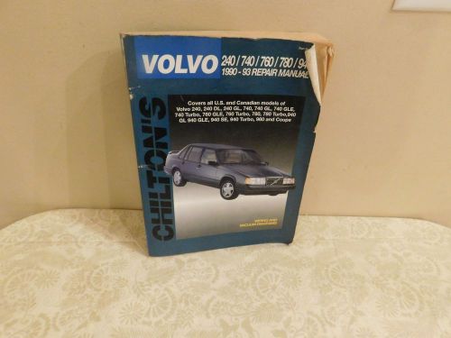 Chiltons volvo auto car care repair manual years 1990-1993 part no # 8428 sedans