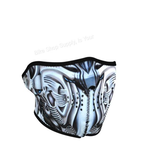 Zan headgear wnfm074h, neoprene half mask, reversible to black, biomechanical