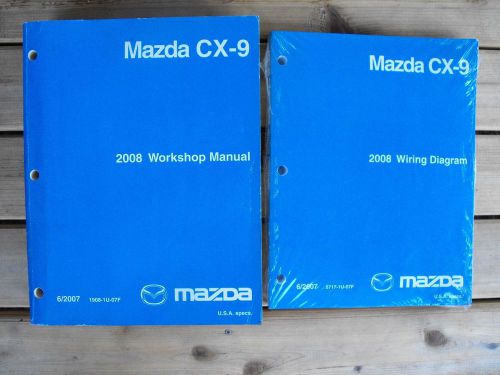 2008 mazda cx-9 cx9 factory workshop service shop repair manual set 08
