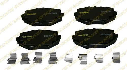 Monroe dx680 brake pad or shoe, front-monroe dynamics brake pad