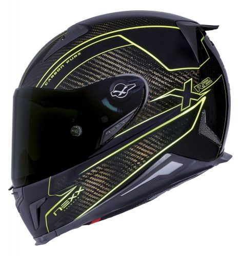 Nexx xr2 carbon pure neon yellow helmet size small