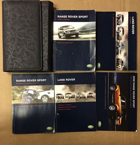 2006 range rover sport owner&#039;s manual with case