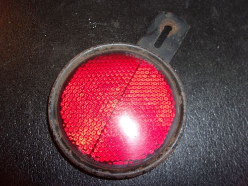 Vintage stimsonite no. 24 reflector 4.5&#034; diameter with bracket  -  ms209