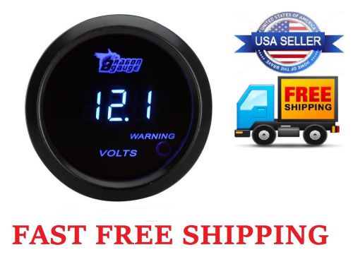 Voltmeter 2 inch (52mm) car digital blue led volt voltage gauge meter 0-15v