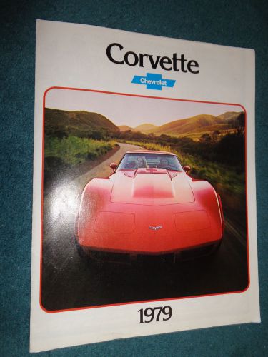 1979 chevrolet corvette sales brochure /  original fold out poster!!!