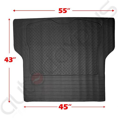 Cargo trunk floor mat liner for car suv truck all weather semi custom fit black