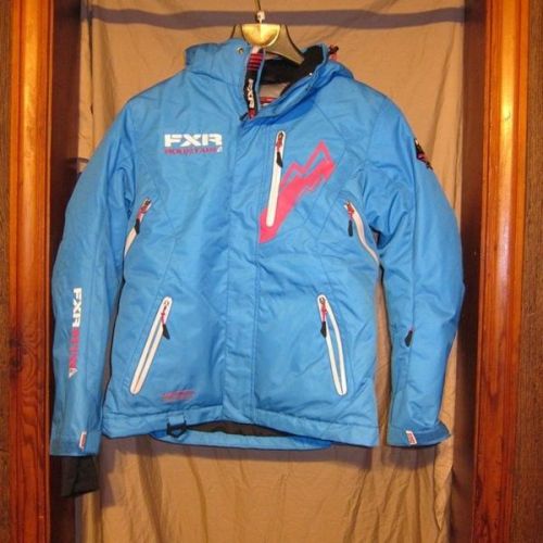 Nwot fxr blue/pink recon snowmobile jacket ladies/womens size 8 medium