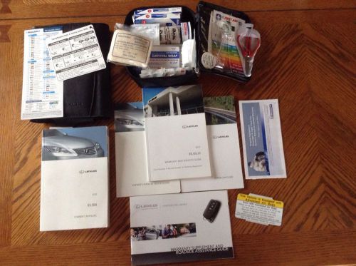 2011 11 lexus es350 owners manual guidebook with case and first aid kit ah