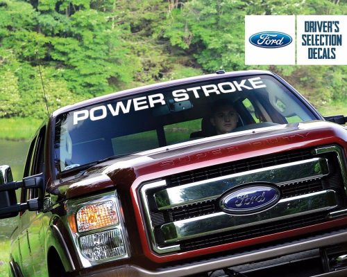 Ford f150 f250 f350 power stroke windows windshield sticker decal graphic