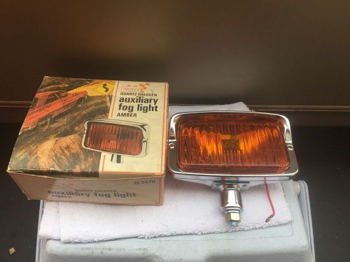 Vintage sears auxiliary fog light! amber! new! quartz-halogen! no reserve!