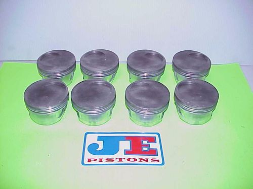 8 je forged sb2.2 chevy flatop pistons 4.135&#034; bore 1.062&#034; ch 927 late model p2