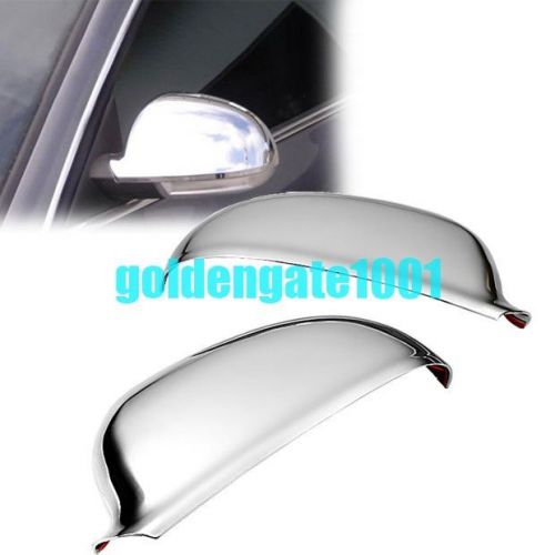 Pair car chrome side rearview mirror covers for vw golf jetta mk5 eos sharan gg