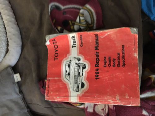 Toyota 1984 repair manual worn