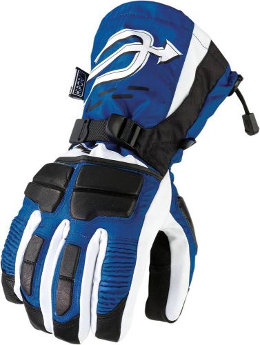 Arctiva-snow comp snowmobile adult insulated gloves, blue/white/black, large/lg