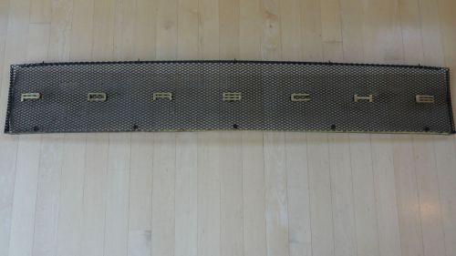 Porsche rear engine rear deck lid vent with porsche logo emblems