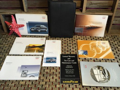 2005 audi a4 owners manual + audio book b6 ((unused mint oem set)) priority ship