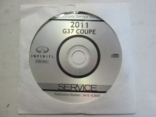 2011 infiniti g37 g 37 coupe service repair shop manual cd dvd brand new