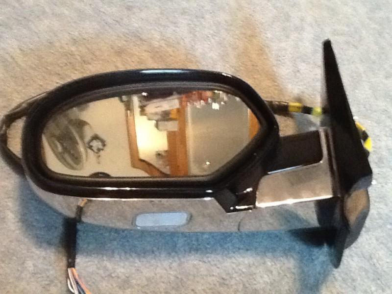 09-12 cadillac escalade gm truck suv left side signal door mirror black oem