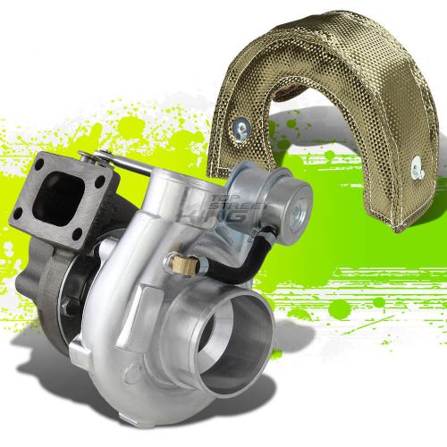 Gt2860 t28 turbo/turbocharger wastegate oil/water cool trim 55+titanium blanket