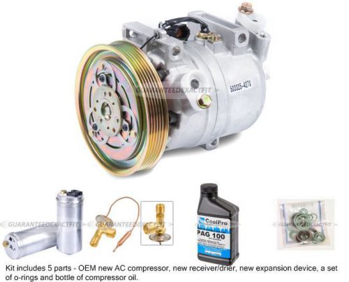 New air conditioning compressor kit - genuine oem ac compressor &amp; clutch + more