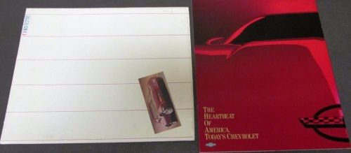 1988 chevrolet corvette dealer prestige brochure coupe convertible