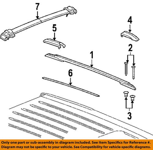 Jeep oem 6509106aa luggage carrier-side rail nut