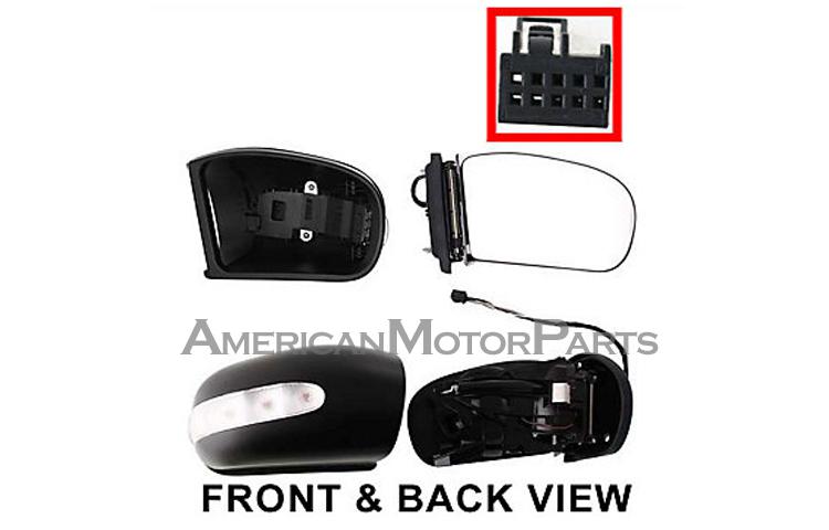 Top deal passenger replacement heated power mirror 01-07 mercedes benz c-class