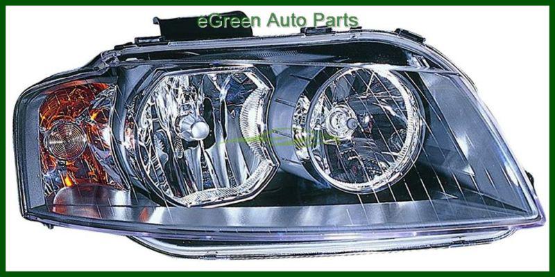 06-08 a3 head light lamp right passenger halogen