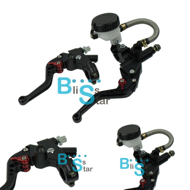 Universal motorcycle clutch brake master cylinder kit reservoir levers set oem