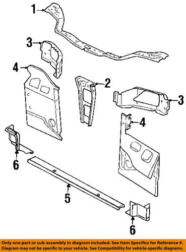 Mopar oem 4783466al radiator support-upper tie bar