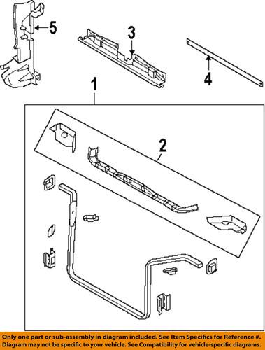 Chrysler oem 4809767ad radiator support-side seal