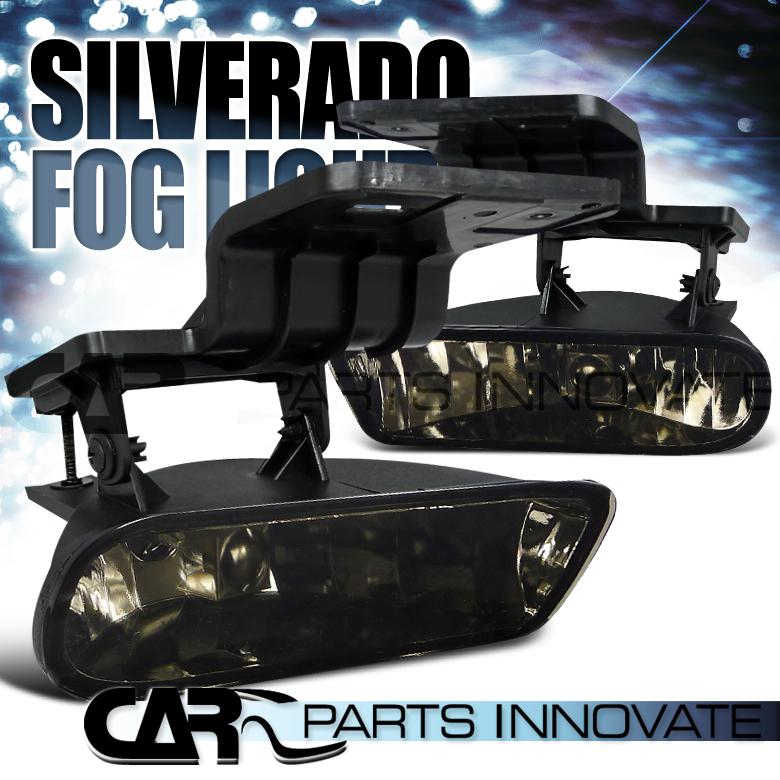 99-02 silverado 00-06 suburban tahoe smoke fog lights driving bumper lamp