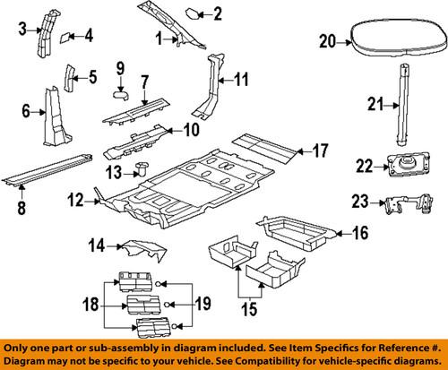 Mopar oem zg32hl5ab interior-carpet retainer