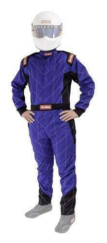 Racequip® 130926rqp chevron-1 driving suit - sfi 3.2a/1 - blue - xl