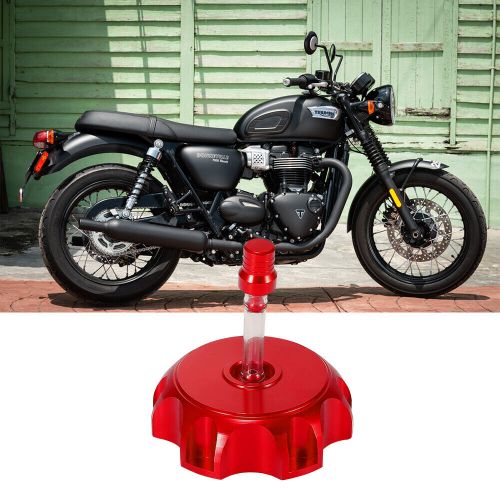 Fuel gas tank cap vent air valve tube for breather dirt bike motorcycle atv red