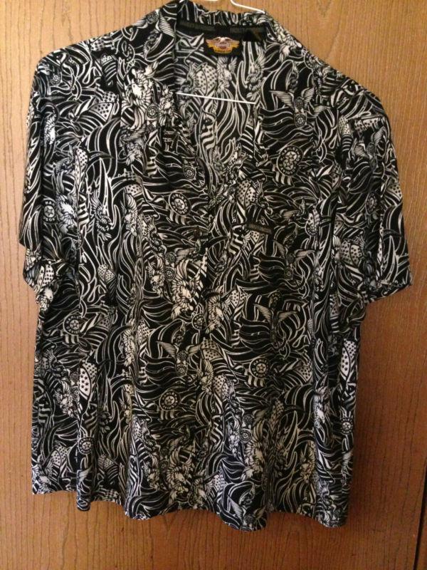 Harley davidson women's xl dress shirt