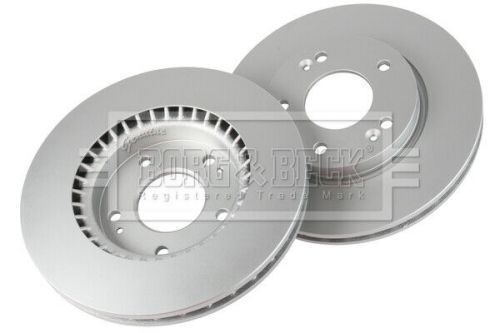 2x brake discs pair solid front 275mm bbd5556 borg &amp; beck set 517122h000 quality