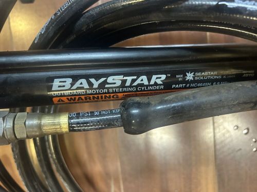 Baystarhc4645h front mount hydraulic outboard steering cylinder ram up to 150hp