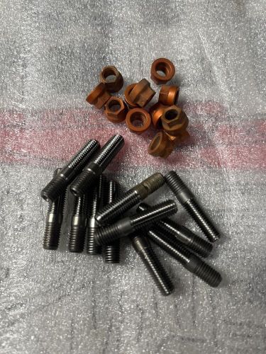 Sprint car,micro, mini sprint titanium, top fuel plate ti stud and alum nut kit