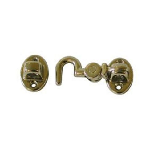 Ag silent cabin hook 4&#034; polished brass