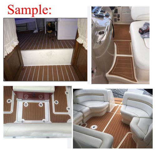 94.5&#034; eva foam teak marine boat mats non-slip decking sheet pad flooring cover