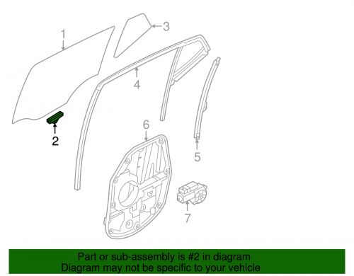 Genuine kia door glass attaching clips 83412-2b000